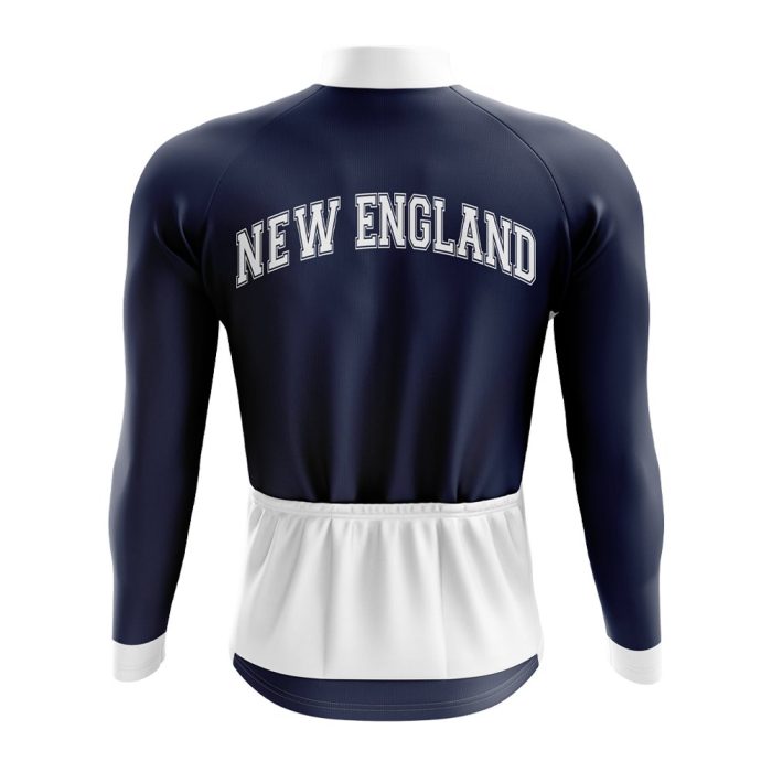 New England Football Long Sleeve Cycling Jersey - Image 2