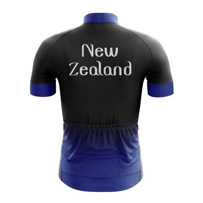 New Zealand Dark Blue Cycling Jersey - Image 2