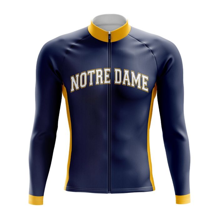 Notre Dame Long Sleeve Cycling Jersey - Image 3