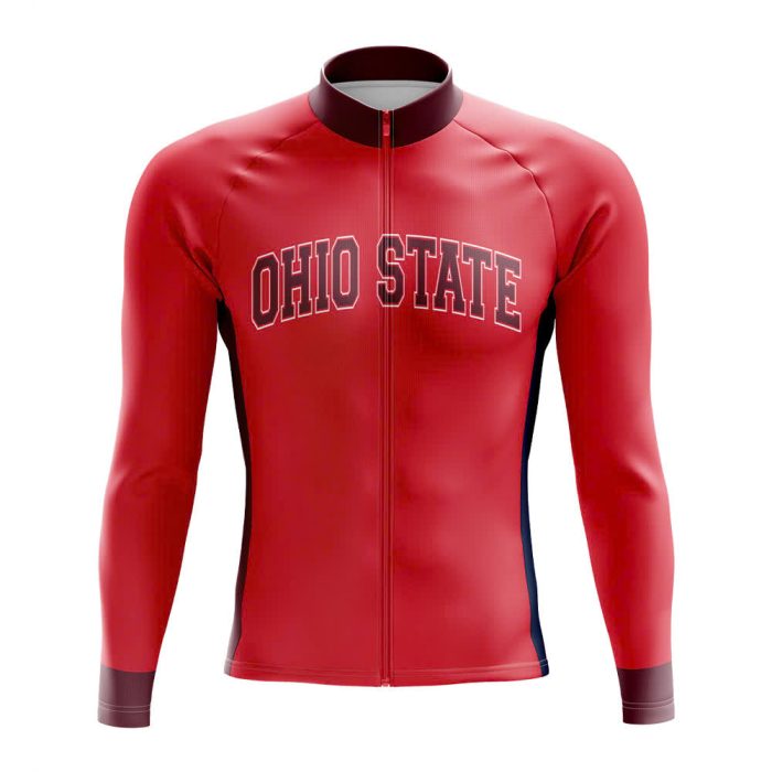 Ohio State Long Sleeve Cycling Jersey - Image 3