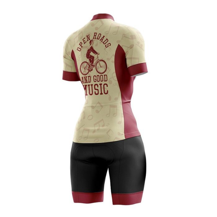 Open Roads Good Music Women's Cycling Kit - Image 2