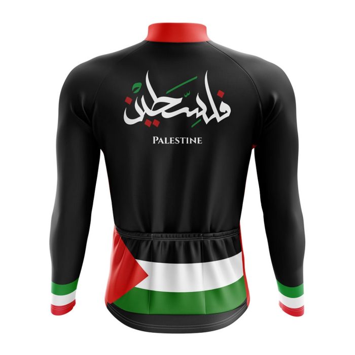 Palestine Long Sleeve Cycling Jersey - Image 2