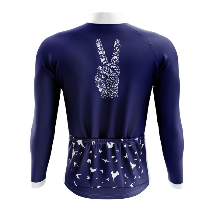 Peace Out Long Sleeve Cycling Jersey - Image 2