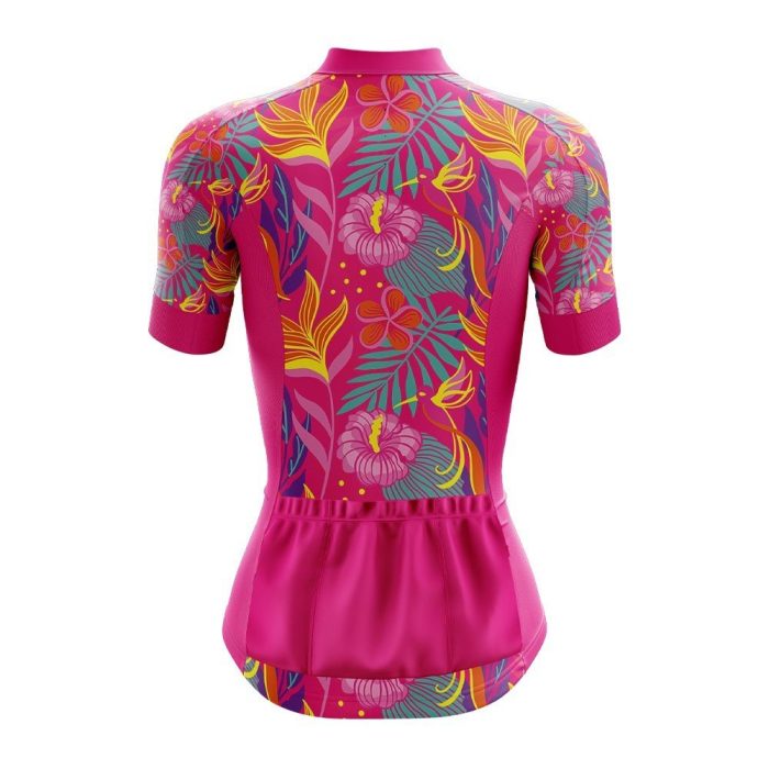 Polynesian Petal Pursuit Womens Cycling Jersey - Image 2