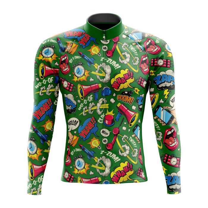Pop Art Long Sleeve Cycling Jersey