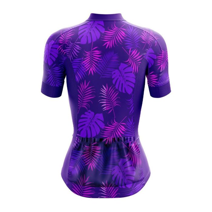Purple Bloom Women's Cycling Jersey - Image 2