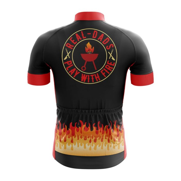 Real Dads Play With Fire Cycling Jersey - Image 2