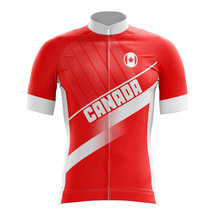Red Canada Cycling Jersey
