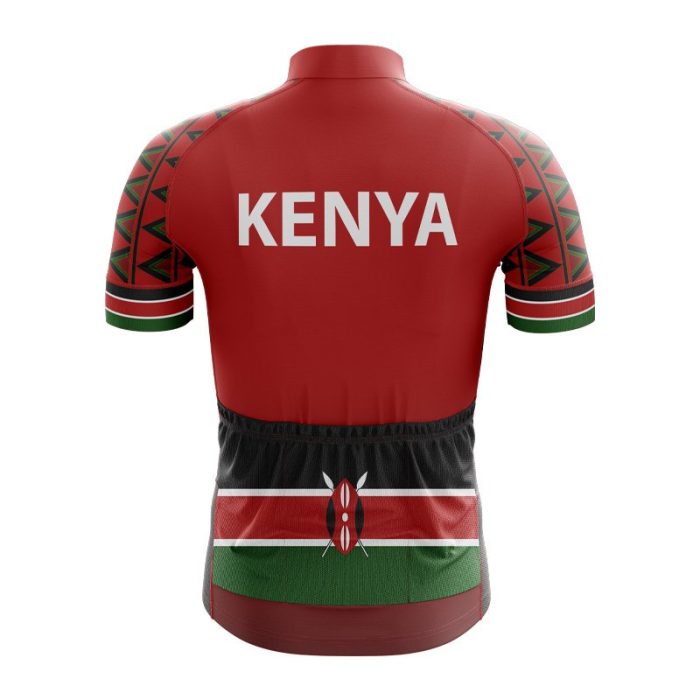 Red Kenya Lion Cycling Jersey - Image 2