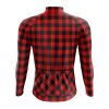 Red Lumberjack Long Sleeve Cycling Jersey - Image 2