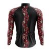 Red Snakeskin Long Sleeve Cycling Jersey - Image 2