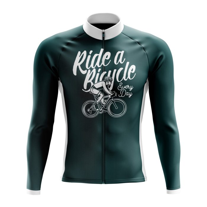 Ride A Bicycle Long Sleeve Cycling Jersey