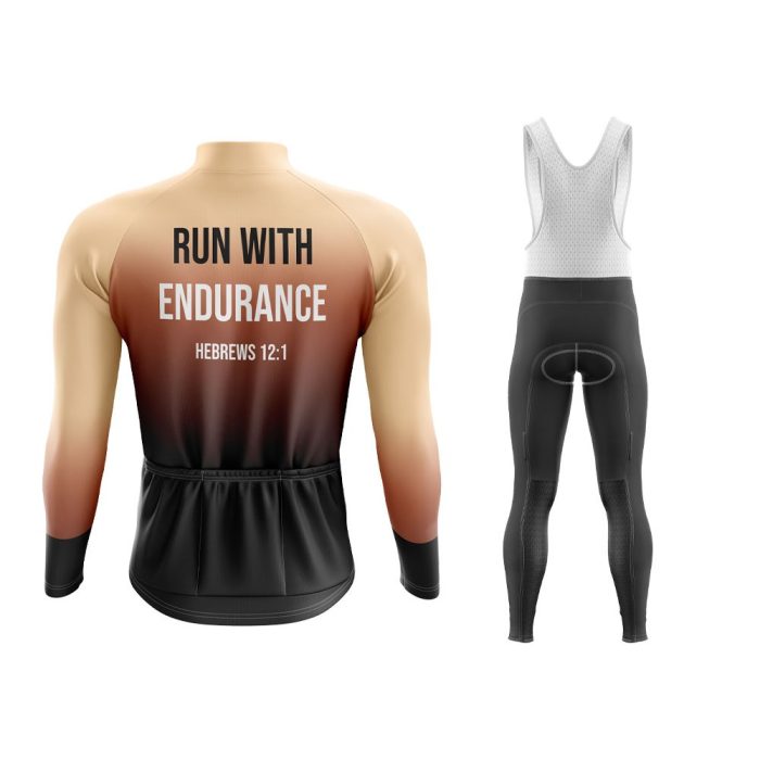 Run With Endurance Long Sleeve Winter Cycling Jersey & Pants - Image 2