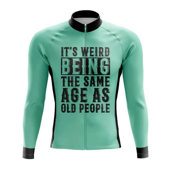 Same Age as Old People Long Sleeve Cycling Jersey
