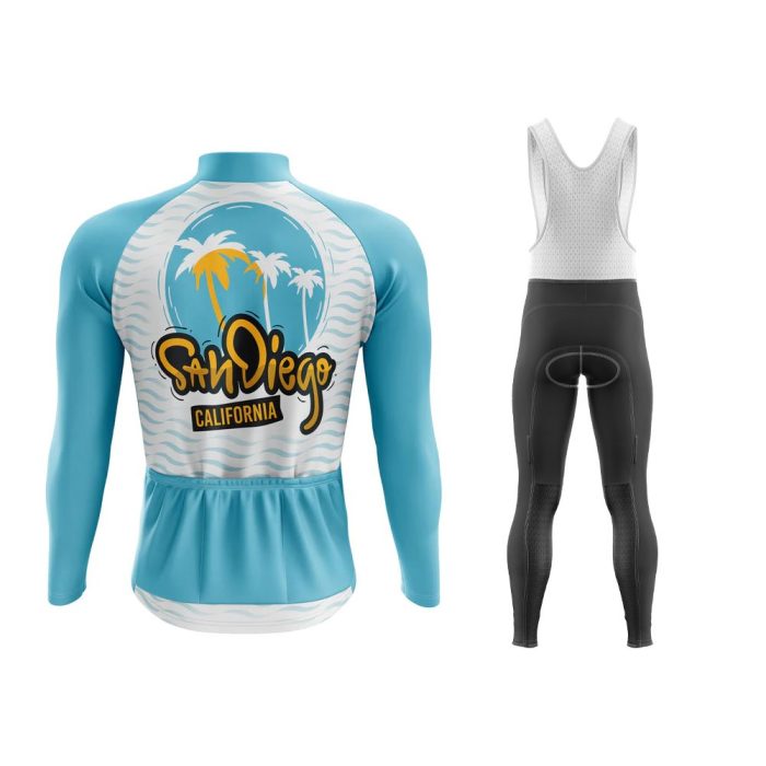 San Diego Long Sleeve Winter Cycling Jersey & Pants - Image 2