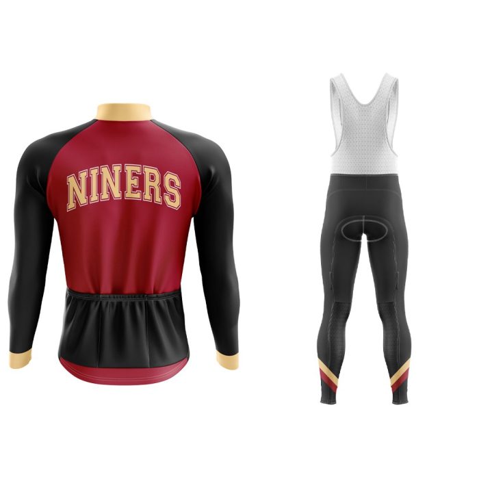 San Francisco Football Long Sleeve Cycling Jersey & Pants - Image 2