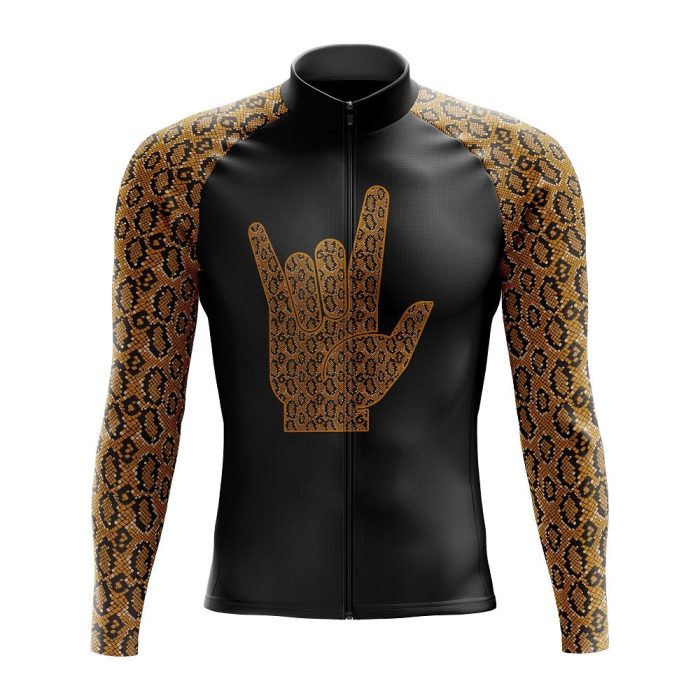 Snakeskin Long Sleeve Cycling Jersey