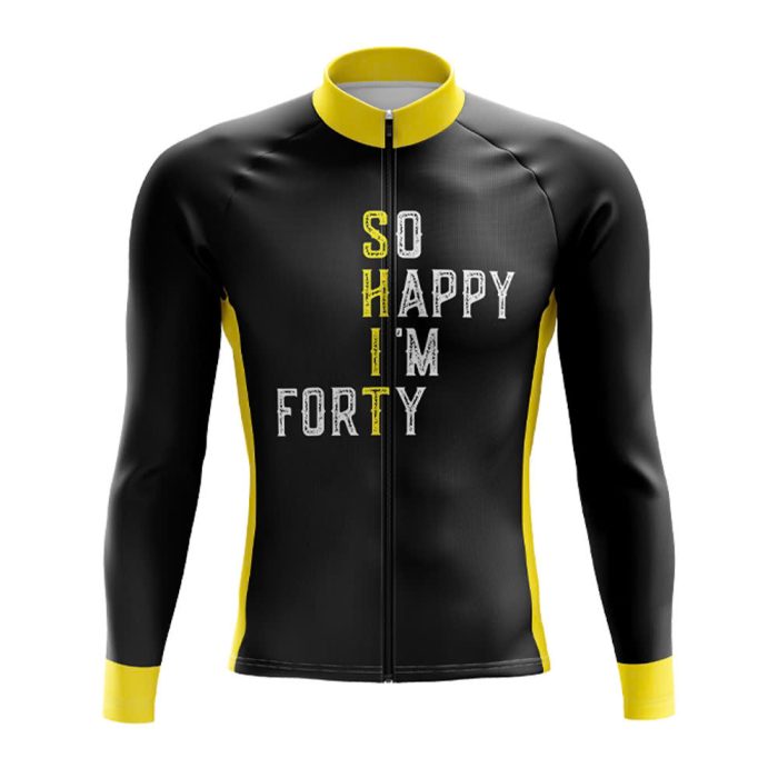 So Happy I’m 40 Long Sleeve Cycling Jersey