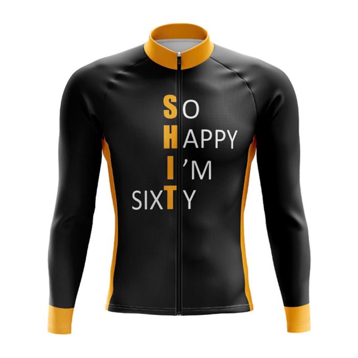 So Happy I’m 60 Long Sleeve Cycling Jersey