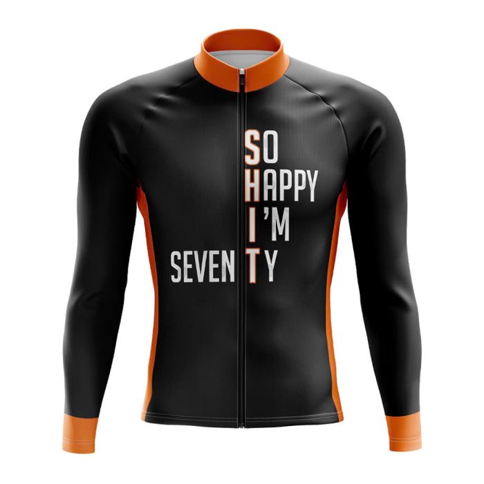So Happy I’m 70 Long Sleeve Cycling Jersey