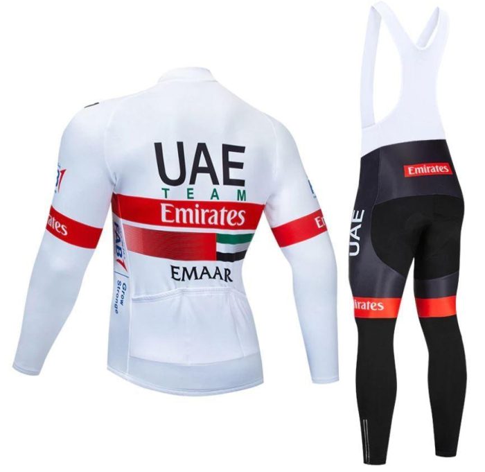 Team UAE Emirates Long Sleeve Winter Cycling Jersey & Pants - Image 3
