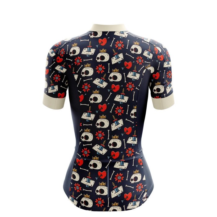 Temple Skulls Female Cycling Jersey - Image 2