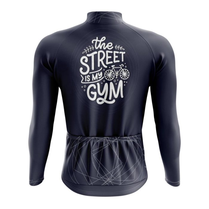 The Street Is My Gym Long Sleeve Cycling Jersey - Image 2