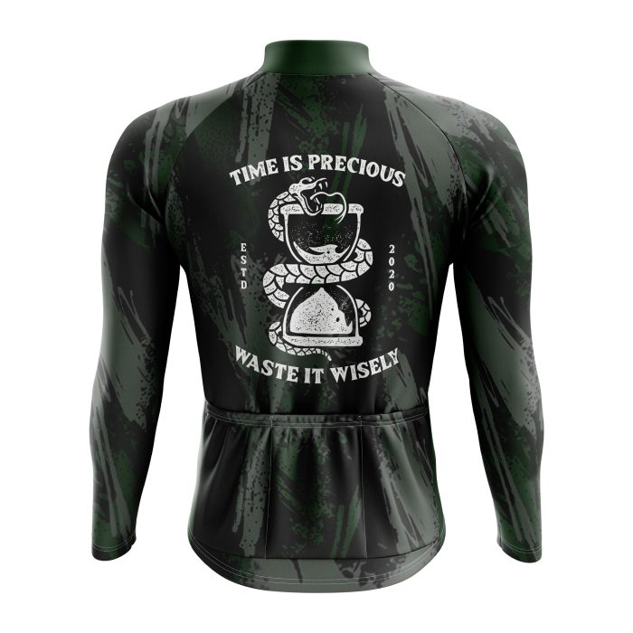 Time Is Precious Long Sleeve Cycling Jersey - Image 2