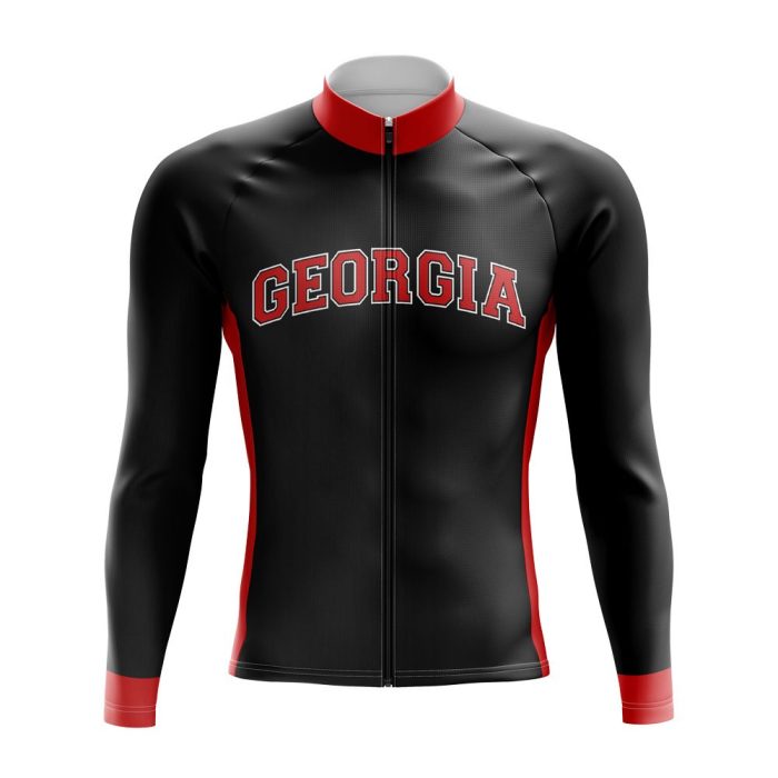 University Of Georgia Long Sleeve Cycling Jersey - Image 3