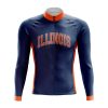 University Of Illinois Long Sleeve Cycling Jersey