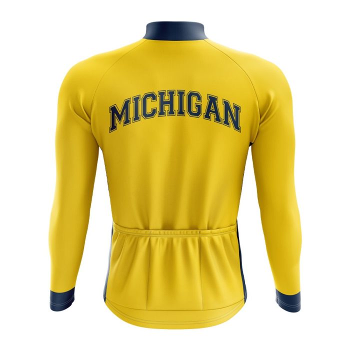 University Of Michigan Long Sleeve Cycling Jersey - Image 4