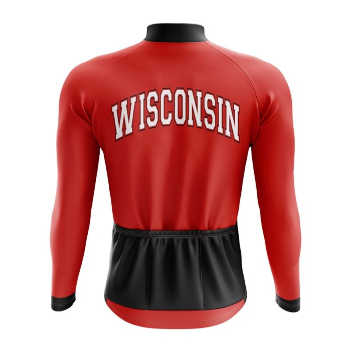 University Of Wisconsin Long Sleeve Cycling Jersey - Image 2