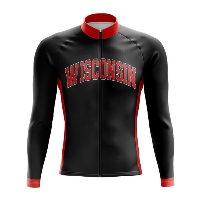University Of Wisconsin Long Sleeve Cycling Jersey - Image 3
