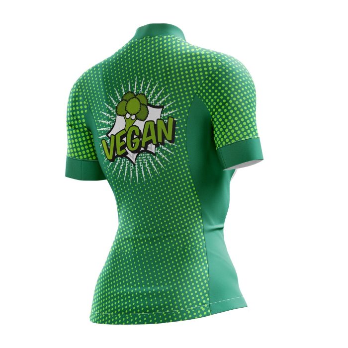 Vegan Pop Art Female Cycling Jersey - Image 2