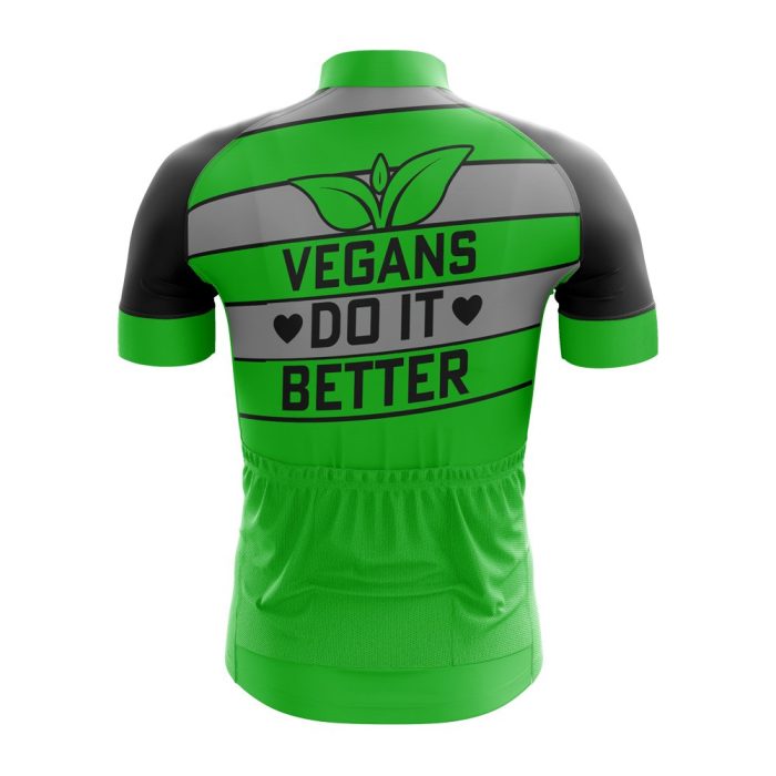 Vegans Do It Better Bicycle Jersey - Image 2
