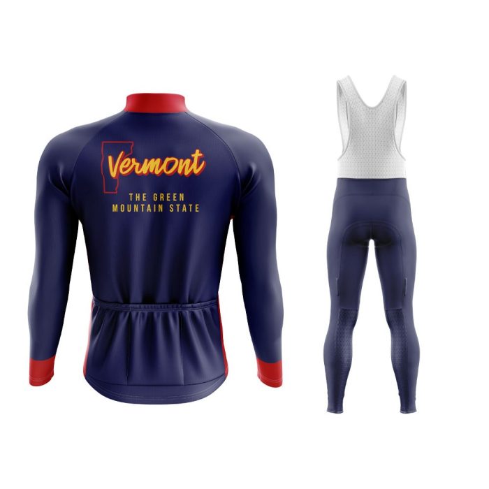 Vermont Long Sleeve Winter Cycling Jersey & Pants - Image 2