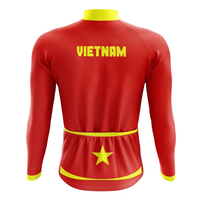 Vietnam Long Sleeve Cycling Jersey - Image 2