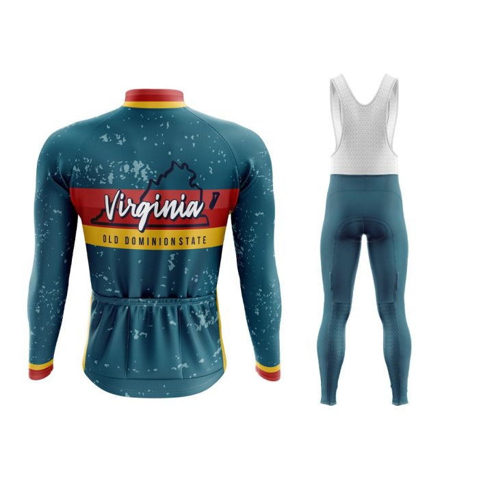 Virginia Long Sleeve Winter Cycling Jersey & Pants - Image 2