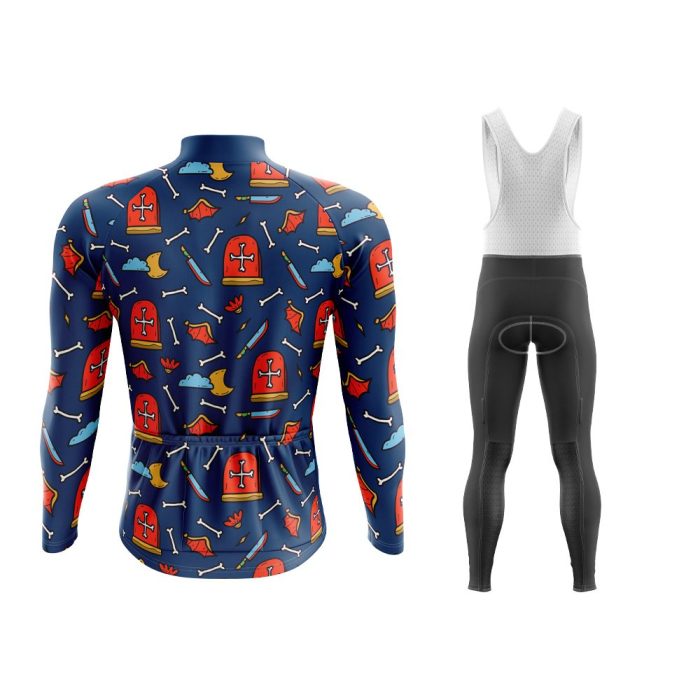 Winter Skulls Long Sleeve Winter Cycling Kit - Image 2