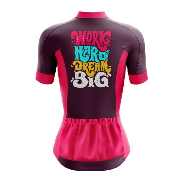 Work Hard Dream Big Women's Cycling Jersey - Image 2