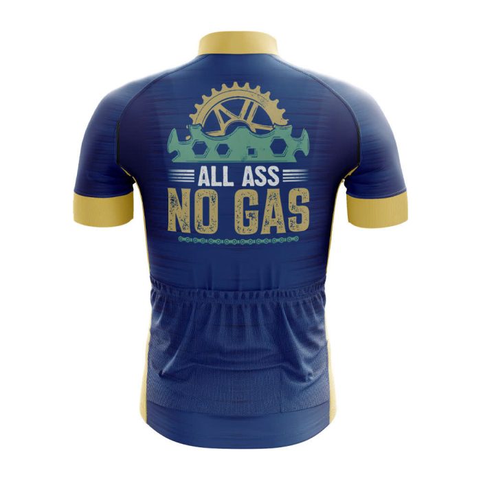 All Ass No Gas Men's Cycling Jersey - Image 2