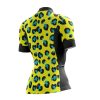 Blue Leopard Chic Women's Cycling Jersey - Image 2