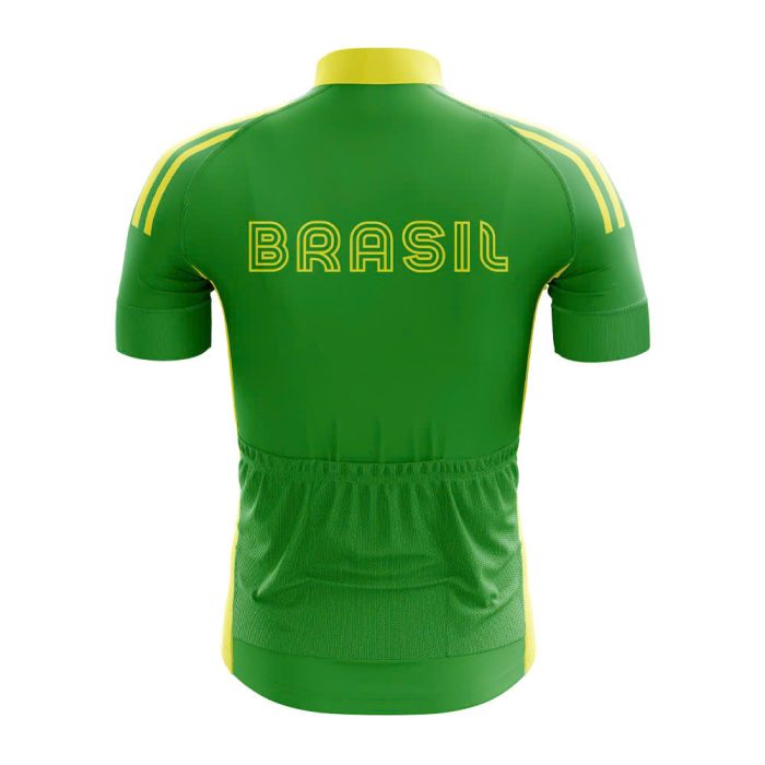 Brasil Retro Cycling Jersey - Image 2