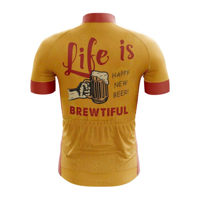 Life is Brewtiful Men's Cycling Jersey - Image 2
