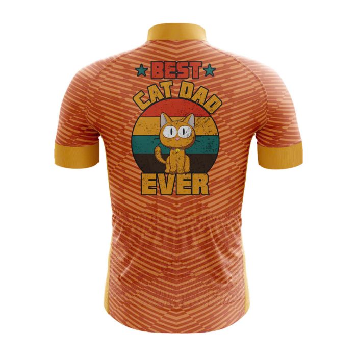 Best Cat Dad Cycling Jersey - Image 2