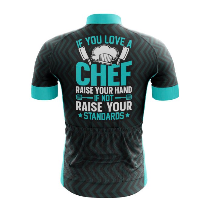 Raise Your Hand If You Love Chefs Cycling Jersey - Image 2