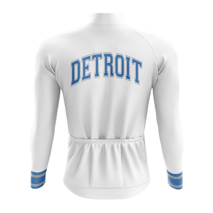 Detroit Football Long Sleeve Cycling Jersey - Image 3