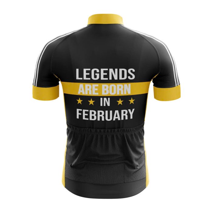 Legends Are Born in February Cycling Jersey - Image 2