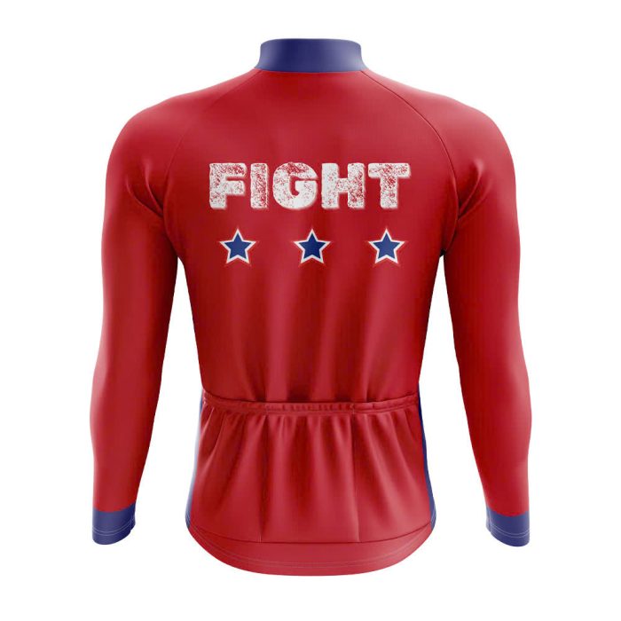 Trump Fight Long Sleeve Cycling Jersey - Image 2