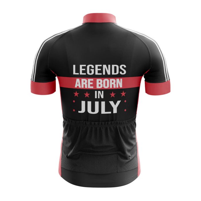 Legends are Born in July Cycling Jersey - Image 2
